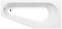 Polysan Tigra R Asymetrická vana s podstavcem 150x75x46cm