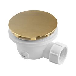 Náhled obrázku: Polysan Vaničkový sifon, průměr 90mm, DN40, krytka zlato mat - 1711GB 