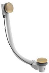 Náhled obrázku: Polysan Vanová souprava, bovden, délka 775mm, zátka 72mm, zlato mat - 71681GB 