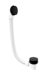 Polysan Vanová souprava, click-clack, délka 1200mm, zátka 72mm, černá mat