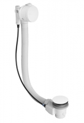 Polysan Vanová souprava s napouštěním, bovden, délka 475 mm, zátka 72 mm, bílá