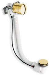 Polysan Vanová souprava s napouštěním, bovden, délka 775mm, zátka 72mm, zlato