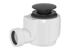 Náhled obrázku: Polysan Vanová výpust click-clack, DN40, černá mat - 71714B 