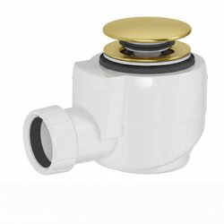 Náhled obrázku: Polysan Vanová výpust click-clack, DN40, zlato mat - 71714GB 