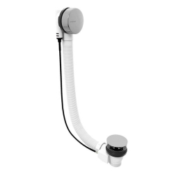 Polysan Vanový sifon, bovden, délka 800mm, zátka 72mm, chrom