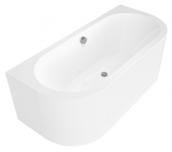 Polysan Viva D Monolith Asymetrická vana s integrovaným panelem 170x75x60cm bílá