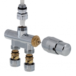 Připojovací přímá sada pro otopná tělesa s jednobodovým připojením Hydronix 351/352