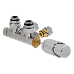 Připojovací rohová sada pro otopná tělesa se středovým připojením Hydronix 343/344