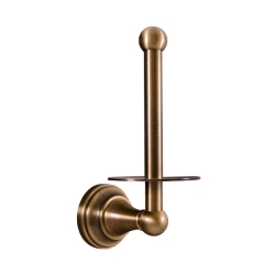 Rav Slezák Držák toaletního papíru rezervní Morava Retro stará mosaz (bronz)