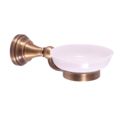 Rav Slezák Mýdlenka keramická Morava Retro stará mosaz (bronz)