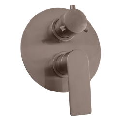 Rav Slezák NIL Podomítková baterie s přepínačem, 2 výstupy metal grey kartáčovaná - NL186KMGK