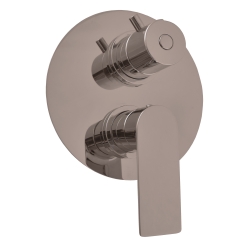 Rav Slezák NIL Podomítková baterie vanová/sprchová 3-cestná metal grey lesklá - NL187.3MGL