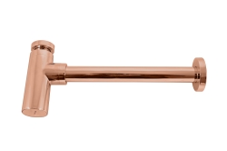 Rav Slezák Sifon umyvadlový - zlato růžové kartáčované matné