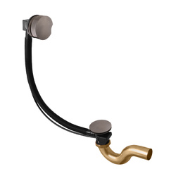 Rav Slezák Sifon vanový automat komplet 600mm Metal Grey kartáčovaná MD0588MGK