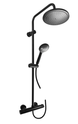 Rav Slezák Sprchový termostatický set s hlavovou a ruční sprchou černá matná TRM82.5/7-43CMAT