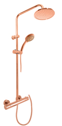 Rav Slezák Sprchový termostatický set s hlavovou a ruční sprchou zlatá růžová kartáčovaná TRM82.5/7-61ZRK