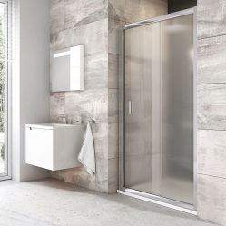 Ravak Blix Sprchové dveře posuvné 110cm BLDP2-110 L/R rám bright alu + sklo Grape