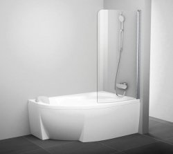 Ravak CVSK1 Rosa 160/170 Sklopná vanová zástěna 100x150 cm