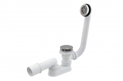 RAVAK Sabina Vaničkový sifon Click-Clack pro hluboké vaničky s přepadem