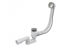 RAVAK Vanový odtokový komplet s přepadem - chrom