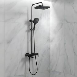 Náhled obrázku:  Sprchový set Rea Arlo černá mat