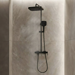 Náhled obrázku:  Sprchový set Rea Arlo černá mat