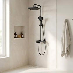 Náhled obrázku:  Sprchový set Rea Arlo černá mat