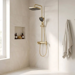 Náhled obrázku:  Sprchový set Rea Arlo kartáčované zlato