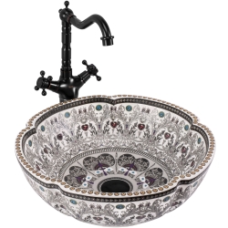 Rea Asanti Umyvadlo na desku kulaté 42,5 cm - VÝPRODEJ 1ks