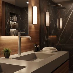 Náhled obrázku:  Umyvadlová baterie vysoká REA Foster Brush Nickel