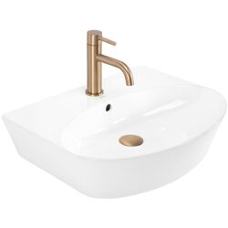Náhled obrázku: REA Kim Keramické umyvadlo na desku 52x42 cm, s otvorem pro baterii Keramické umyvadlo na desku REA Kim 52