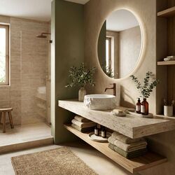 Náhled obrázku:  REA Kulaté umyvadlo na desku 39 cm Alice