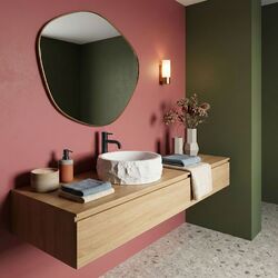 Náhled obrázku:  REA Kulaté umyvadlo na desku 39 cm Alice