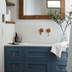 Náhled obrázku:  Podomítková umyvadlová baterie REA LUNGO kartáčováná měď + BOX