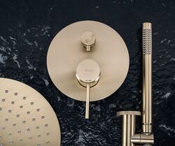 Náhled obrázku:  Podomítková sprchová sada Rea Lungo Grip Gold Brush  + BOX