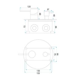Náhled obrázku:  Podomítková sprchová sada Rea Lungo Diamond Gold + BOX