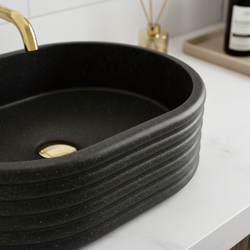 Náhled obrázku:  REA Umyvadlo na desku 50x36 cm Nicoletta Black