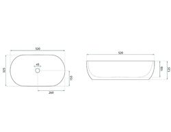 Náhled obrázku:  REA Umyvadlo na desku 52x32,5 cm Amelia