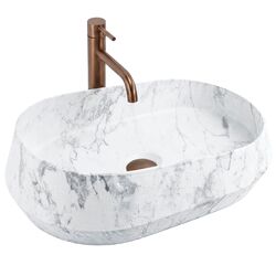 Náhled obrázku: REA Umyvadlo na desku 59x38 cm Zoe Dune REA Umyvadlo na desku 59x38 cm Zoe Dune