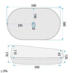 Náhled obrázku:  REA Umyvadlo na desku 59x38 cm Zoe Dune