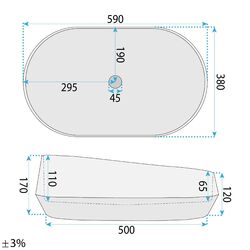 Náhled obrázku:  REA Umyvadlo na desku 59x38 cm Zoe Venice