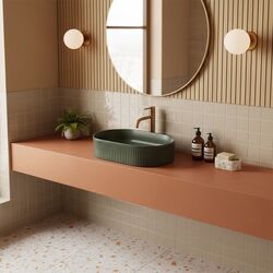 Náhled obrázku:  REA Umyvadlo na desku 49x31 cm Vanda Olive Matt