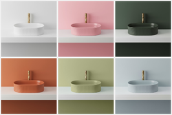 Náhled obrázku:  REA Umyvadlo na desku 49x31 cm Vanda Pistachio Matt