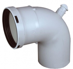 Náhled obrázku: Regulus Koleno 90° průměr 80 PP, s odběrem 7652 