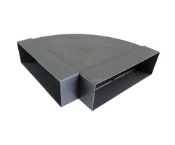 Náhled obrázku: Regulus Oblouk 90° horizontální DN125, 60x200 mm, šedá 