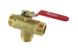 Náhled obrázku: Regulus Zónový ventil kulový třícestný VZU M 320 5/4M - 20605 