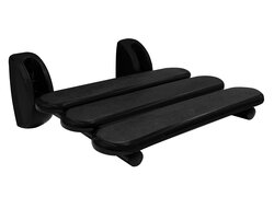 Ridder HANDICAP sklopné sedátko do sprchového koutu, 36x25cm, černá - A140110