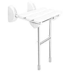Ridder HANDICAP sklopné sedátko do sprchového koutu s podpěrou, 38x36cm, bílá - A140101-1