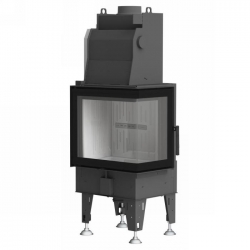 Náhled obrázku: Rohová krbová vložka s výměníkem BEF Home Aquatic WH 60 CP 