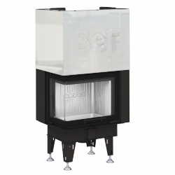 Náhled obrázku: Rohová krbová vložka s výměníkem BEF Home Aquatic WH V 70 CL (výsuvná dvířka) 